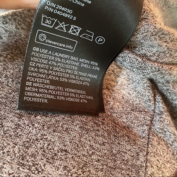 Divided gray black mesh short sleeve tee shirt top - Picture 6 of 6